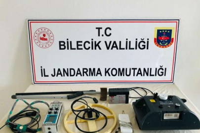Bilecik Pazaryeri’nde Jandarma izinsiz kazıya göz açtırmadı   