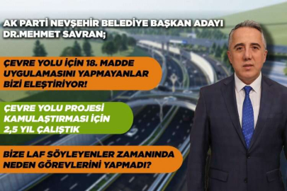 AK Parti Adayı Savran'dan Kuzey-Batı Çevre Yolu Projesi  açıklaması