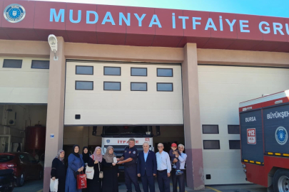 Saadet Partili kadınlardan Mudanya İtfaiyesi’ne ziyaret