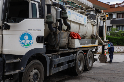 SASKİ kuvvetli yağış uyarılarıyla sahada