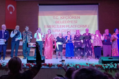 Ankara Keçiören'de emeklilerin 'sıra' coşkusu