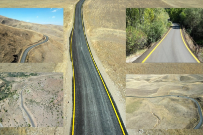 Erzurum kırsal yollarına makyaj