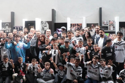 Ankaralı minik yürekler Tüpraş Stadyumu'nda Beşiktaş coşkusu yaşadı