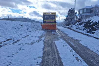 Muğla’da karla mücadele aralıksız devam ediyor