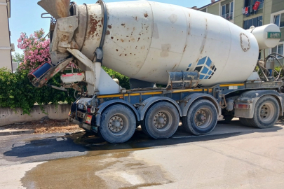 Elazığ’da yollara beton döken miksere para cezası