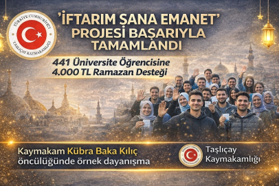 Taşlıçay’da 'İftarım Sana Emanet' başarıyla tamamlandı