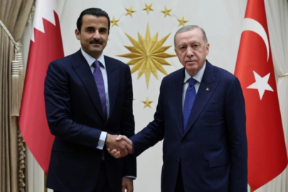 Cumhurbaşkanı Erdoğan ile Katar Emiri Al Sani ile görüştü