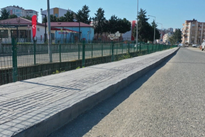 Ordu'da yaya güvenliği için kapsamlı kaldırım çalışması