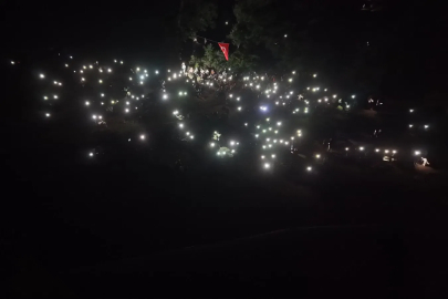 Bursa Yenişehir'de binlerce kişi gözlerini gökyüzüne çevirdi