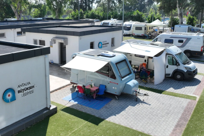 Antalya'da Karavan Park tatilcilerin gözdesi oldu